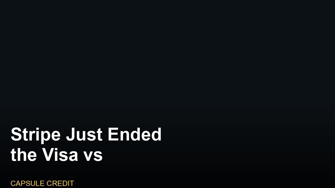Stripe Just Ended the Visa vs Mastercard Agent Pay War