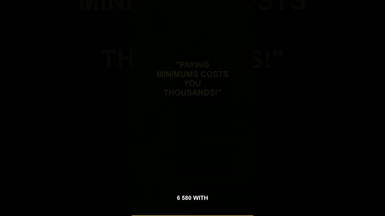 The Minimum Payment Trap EXPOSED!