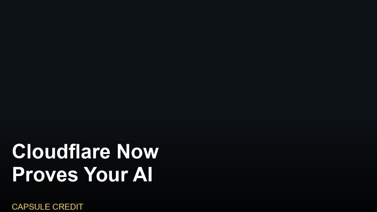Cloudflare Now Proves Your AI Agent's Identity at Checkout