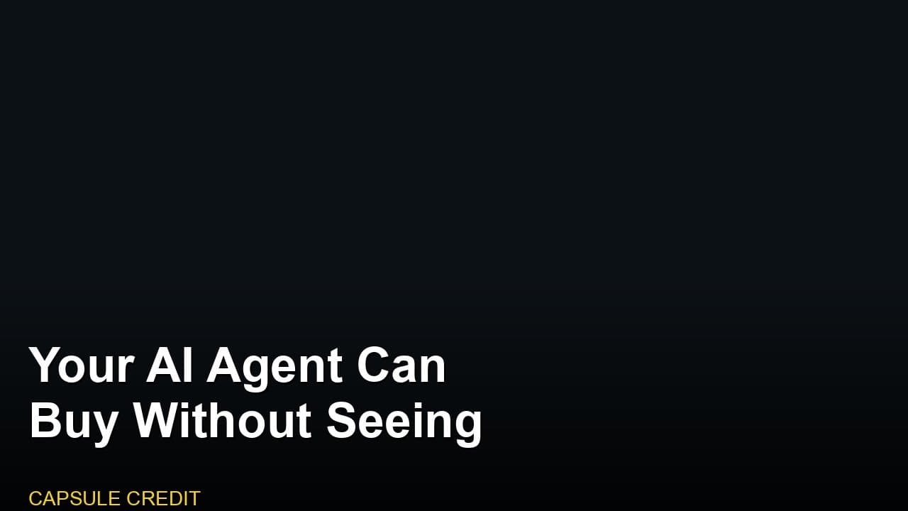 Your AI Agent Can Buy Without Seeing Your Card